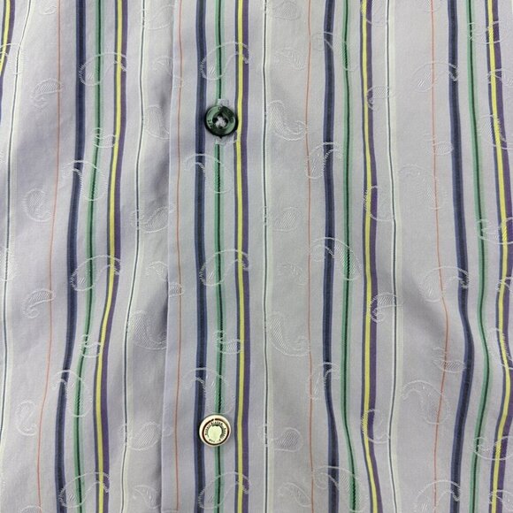 Robert Graham Button Up Long Sleeve Purple Shirt Men’s Size XL - Picture 2 of 13